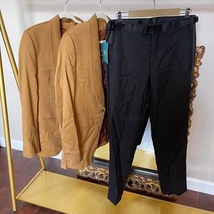 THE BLK TUX 32 2 Brown Jackets and Black Pants Men